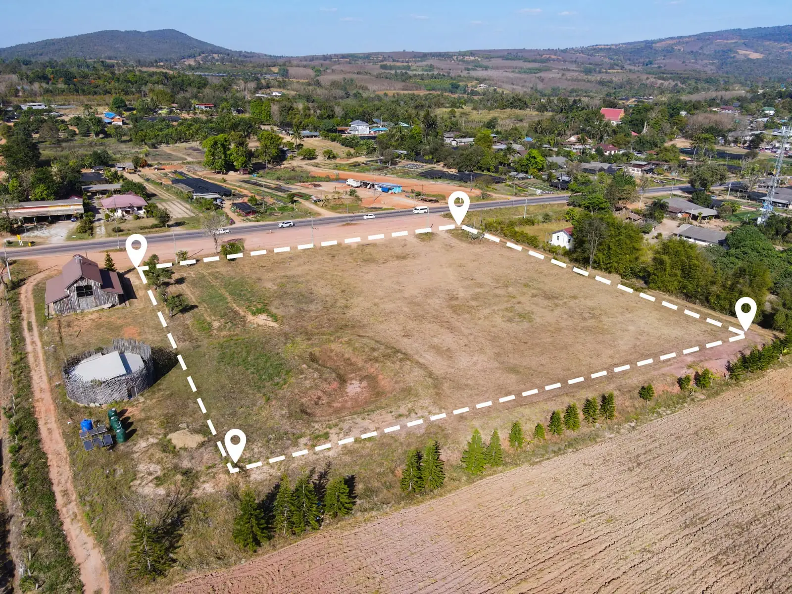 Estudio aéreo de una parcela